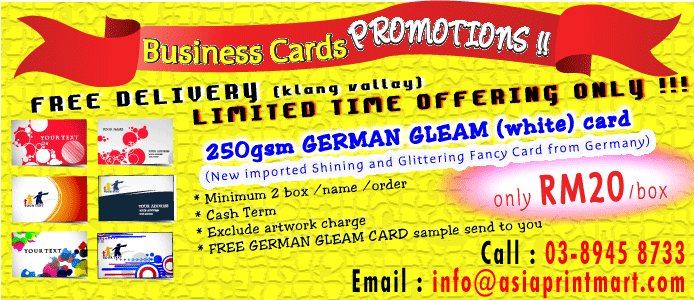 Kuala Lumpur Printing Company | Printing Business Cards